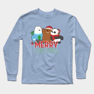 Merry Christmas Bears Long Sleeve T-Shirt